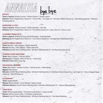 CD Annalisa Scarrone: Bye Bye