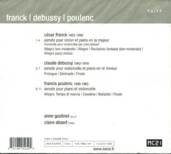 CD César Franck: Franck, Debussy, Poulenc
