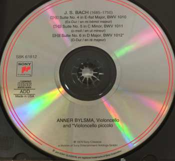 CD Johann Sebastian Bach: The Cello Suites, Vol. 2, Nos. 4, 5 & 6