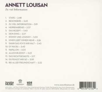 CD Annett Louisan: Zu Viel Information