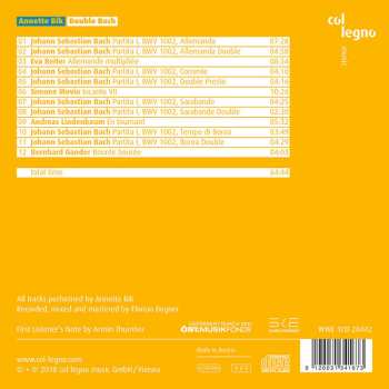 CD Annette Bik: Double Bach