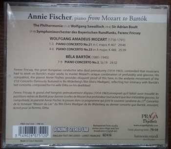 CD Annie Fischer: Mozart pianos concertos #21 & #23 Bartok piano concerto #3