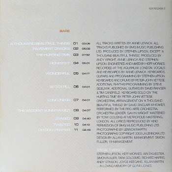 CD/DVD Annie Lennox: Bare LTD