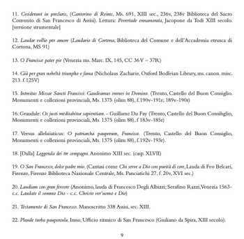 CD Anonima Frottolisti: Gloriosus Franciscus: La Music San Francesco Dal XIII Al XVI Secolo