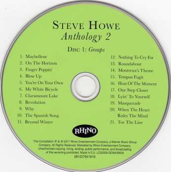 3CD Steve Howe: Anthology 2 (Groups & Collaborations) DIGI