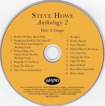 3CD Steve Howe: Anthology 2 (Groups & Collaborations) DIGI