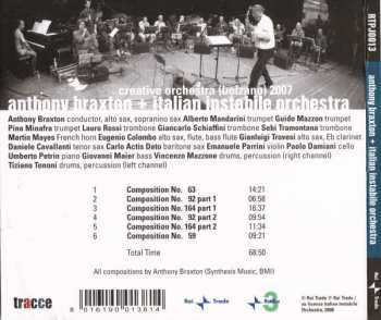 CD Anthony Braxton: Creative Orchestra (Bolzano) 2007