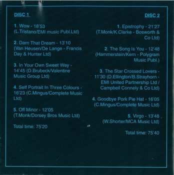 2CD Anthony Braxton: Knitting Factory (Piano/Quartet) 1994, Vol. 1