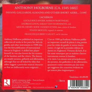 CD Anthony Holborne: The Fruit Of Love