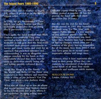 4CD Anthrax: Aftershock: The Island Years 1985-1990