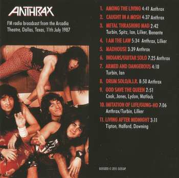 CD Anthrax: Thrash In Texas