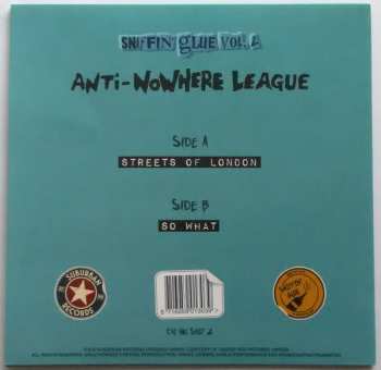 SP Anti-Nowhere League: Streets Of London / So What LTD | CLR