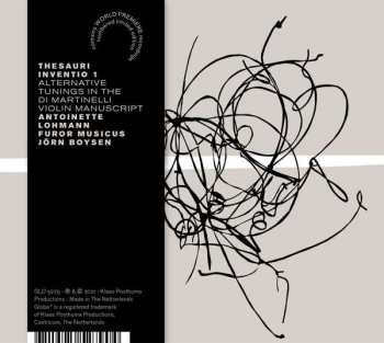 Album Antoinette Lohmann: Antoinette Lohmann - Thesauri Inventio 1