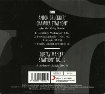 CD Gustav Mahler: Mahler X - Bruckner Chamber Symphony