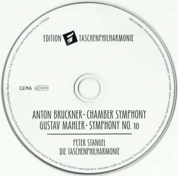 CD Gustav Mahler: Mahler X - Bruckner Chamber Symphony