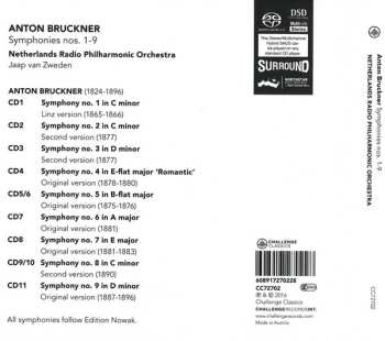 11SACD Anton Bruckner: Symphonies Nos. 1-9 