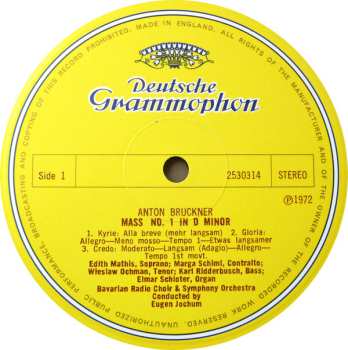 LP Symphonie-Orchester Des Bayerischen Rundfunks: Messe Nr.1 D-Moll
