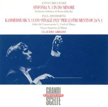 Album Paul Hindemith: Bruckner: Symphony N.1. Hindemith: Kammermusik N.1