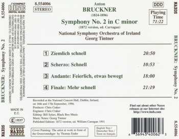 CD Anton Bruckner: Symphony No. 2 (1872 Version)