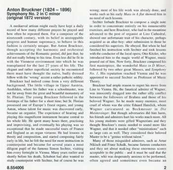 CD Anton Bruckner: Symphony No. 2 (1872 Version)