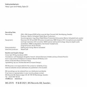 SACD Norrköping Symphony Orchestra: Grand Concert For Harp And Orchestra / Theme And Variations On A Swedish Folk Tune / Souvenir de Norvège For Solo Harp