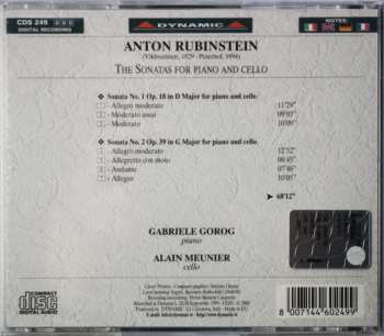CD Anton Rubinstein: The Sonatas For Piano & Cello
