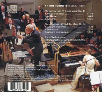CD Estonian National Symphony Orchestra: Piano Concertos № 3 & 5