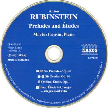 CD Anton Rubinstein: Preludes And Études