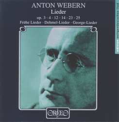 CD Anton Webern: Lieder