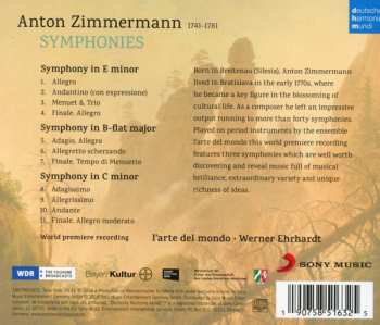 CD Anton Zimmermann: Symphonies