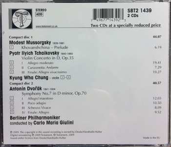 2CD Antonín Dvořák: Carlo Maria Giulini: Tchaikovsky Violin Concerto / Dvorak Symphony No. 7 / Mussorgsky Khovanshchina – Prelude