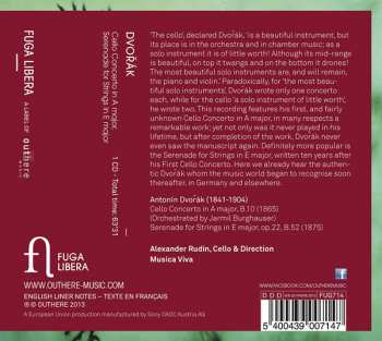 CD Antonín Dvořák: Cello Concerto In A Major : Serenade For Strings In E Major 