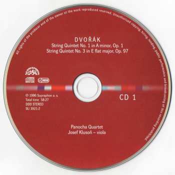 4CD/Doos Antonín Dvořák: Chamber Works - Piano Quartets & Quintets - String Quintets & Sextet