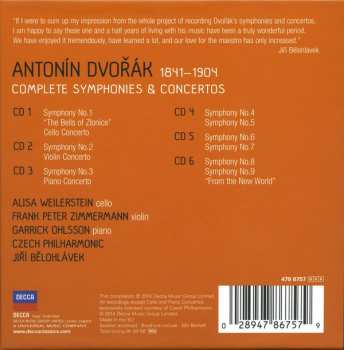 6CD/Doos Antonín Dvořák: Complete Symphonies & Concertos