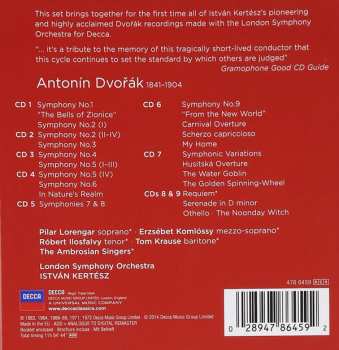 9CD/Doos Antonín Dvořák: Complete Symphonies · Tone Poems · Overtures · Requiem