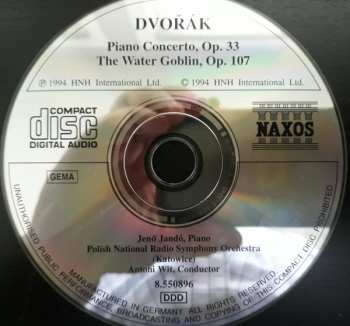 CD Antonín Dvořák: Piano Concerto, Op. 33; The Water Goblin