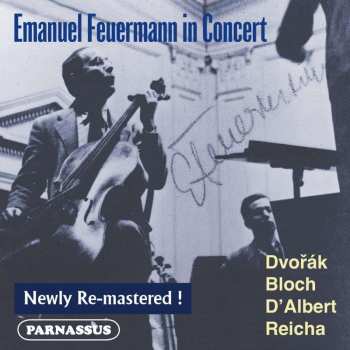 CD Antonín Dvořák: Emanuel Feuermann In Concert