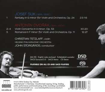 SACD Antonín Dvořák: Fantasy In G Minor / Violin Concerto In A Minor / Romance