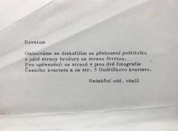 3LP/Doos Antonín Dvořák: Smyčcové Kvartety