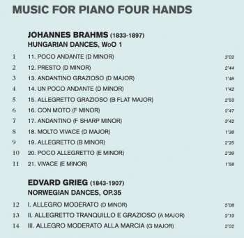 CD Antonín Dvořák: Music For Piano Four Hands