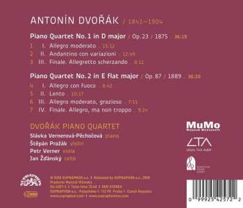 CD Antonín Dvořák: Piano Quartets Nos. 1 & 2