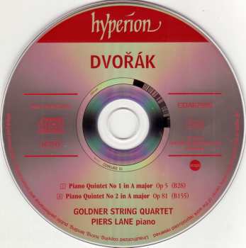 CD Antonín Dvořák: Piano Quintets Opp 5 & 81