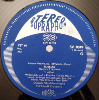 4LP Antonín Dvořák: Antonín Dvořák – Rusalka, Op. 114
