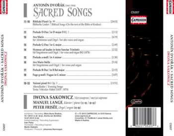 CD Antonín Dvořák: Sacred Songs