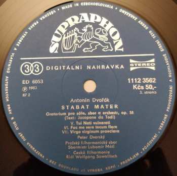 2LP/Doos Antonín Dvořák: Stabat Mater