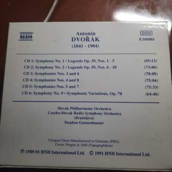 6CD/Doos Antonín Dvořák: Symphonies Nos. 1 - 9 / Legends Op. 59, Nos. 1 - 10 / Symphonic Variations, Op. 78