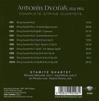 10CD/Doos Antonín Dvořák: Complete String Quartets