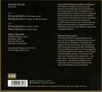 2CD Antonín Dvořák: String Quintets / String Quartets Opp.34 & 96