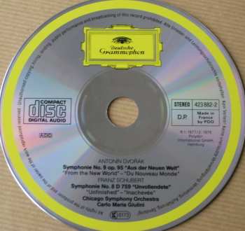 CD Antonín Dvořák: Symphonie Nr.9 »Aus Der Neuen Welt« / Symphonie Nr.8 »Unvollendete«