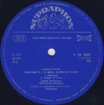 8LP/Doos Antonín Dvořák: Symfonie 1~9 (8xLP+ BOOKLET+BOX)